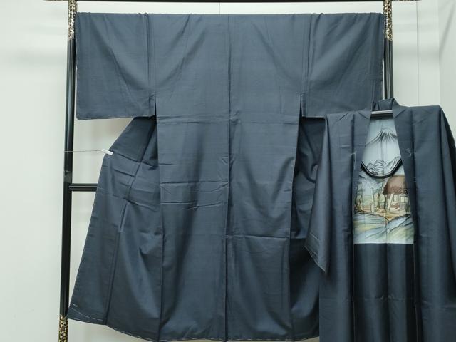 平和屋着物●極上　男性　本場大島紬　アンサンブル　100亀甲　総詰め　逸品　未使用　CZAA5229s6
