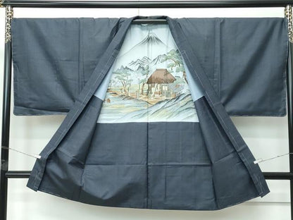 平和屋着物●極上　男性　本場大島紬　アンサンブル　100亀甲　総詰め　逸品　未使用　CZAA5229s6