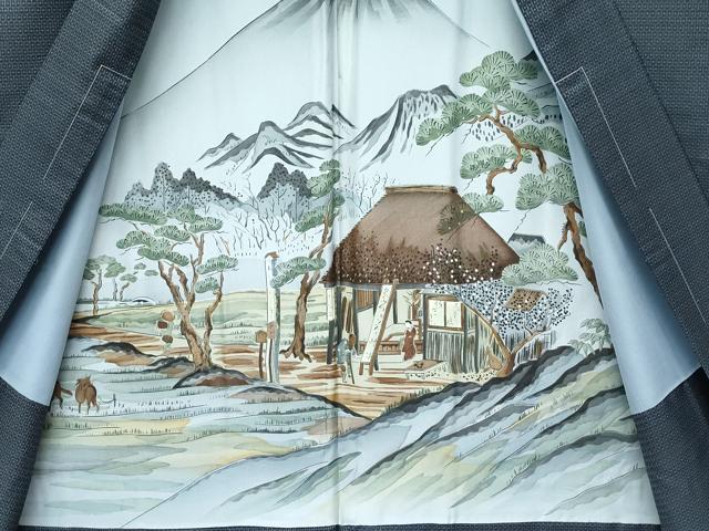 平和屋着物●極上　男性　本場大島紬　アンサンブル　100亀甲　総詰め　逸品　未使用　CZAA5229s6