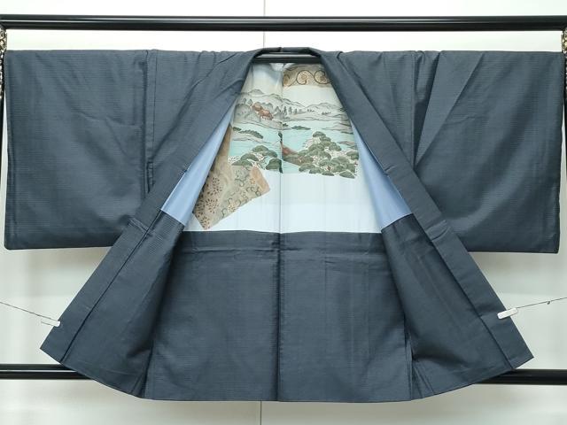 平和屋着物●極上　男性　本場大島紬　アンサンブル　100亀甲　総詰め　逸品　CZAA5230s6