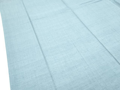 平和屋着物●極上　結城紬　奥順　はたおり娘　色無地　湊鼠色　証紙付き　逸品　未使用　CZAA5235s6