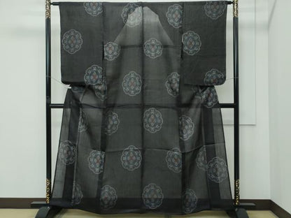 平和屋本店＊極上　夏物　重要無形文化財　本場宮古上布　正倉院　苧麻　逸品　未使用　CZAA5242s6