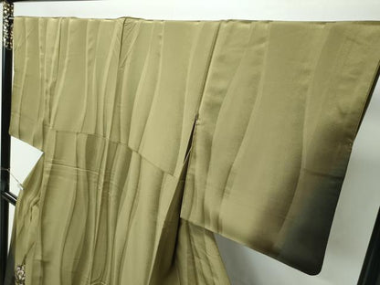 平和屋着物●極上　京都の名門ブランド　銀花仙　訪問着　枝花文　暈し染め　金彩　梅幸茶色地　逸品　CZAA5243s6