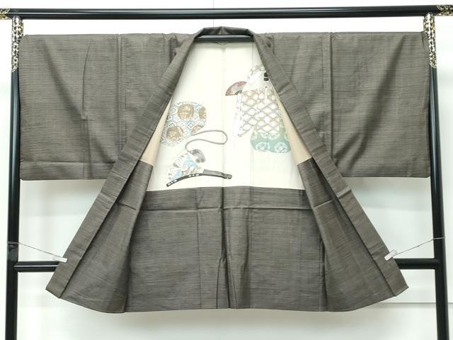 平和屋着物●極上　男性　本場大島紬　アンサンブル　100亀甲　総詰め　山田逸郎作　証紙付き　逸品　CZAA5256s6