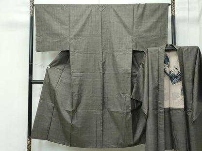 平和屋着物●極上　男性　本場大島紬　アンサンブル　100亀甲　総詰め　逸品　CZAA5257s6
