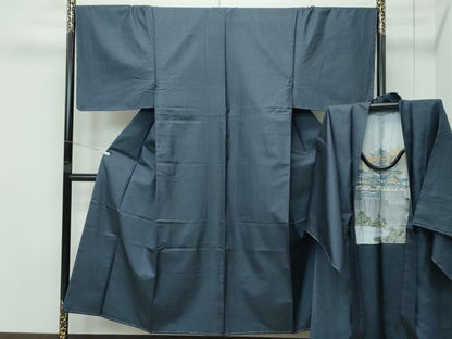 平和屋着物●極上　男性　本場大島紬　アンサンブル　100亀甲　総詰め　逸品　未使用　CZAA5258s6