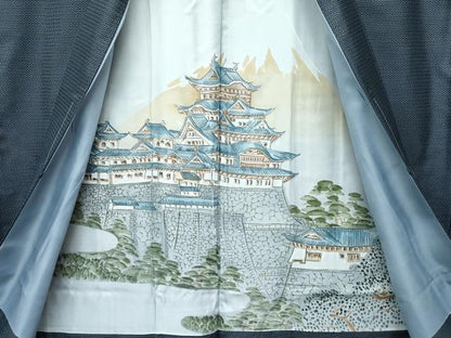 平和屋着物●極上　男性　本場大島紬　アンサンブル　100亀甲　総詰め　逸品　未使用　CZAA5258s6