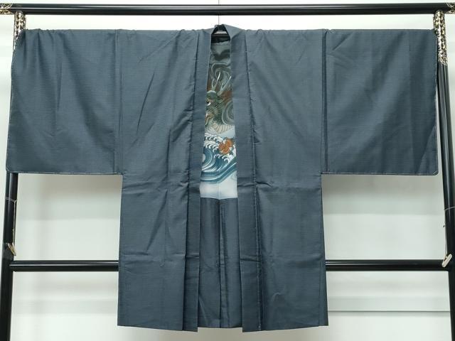 平和屋着物●極上　男性　本場大島紬　アンサンブル　キングサイズ　100亀甲　総詰め　逸品　未使用　CZAA5259s6