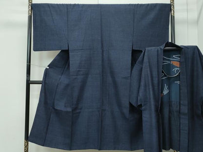 平和屋着物●極上　男性　結城紬　アンサンブル　杢　逸品　CZAA5260s6