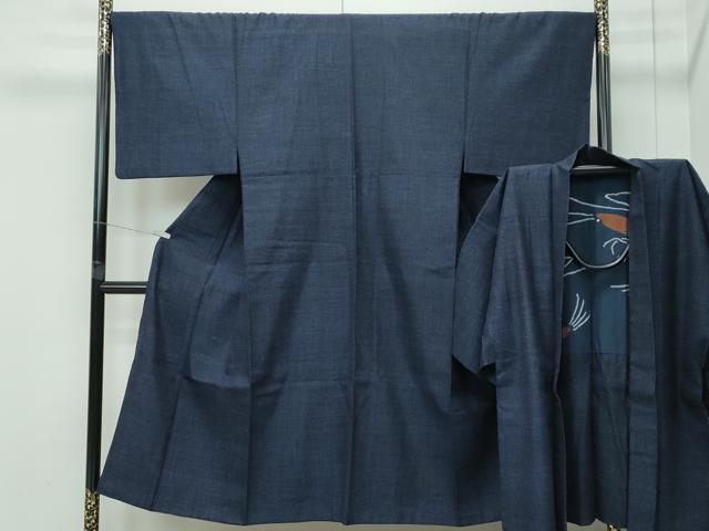 平和屋着物●極上　男性　結城紬　アンサンブル　杢　逸品　CZAA5260s6