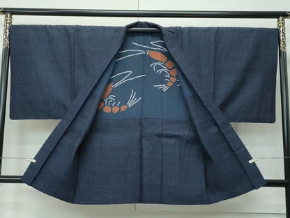 平和屋着物●極上　男性　結城紬　アンサンブル　杢　逸品　CZAA5260s6
