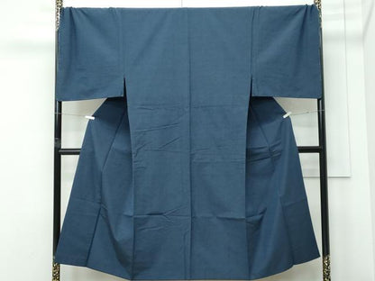 平和屋着物●極上　男性　紬　キングサイズ　色無地　錆鼠色　逸品　未使用　CZAA5261s6