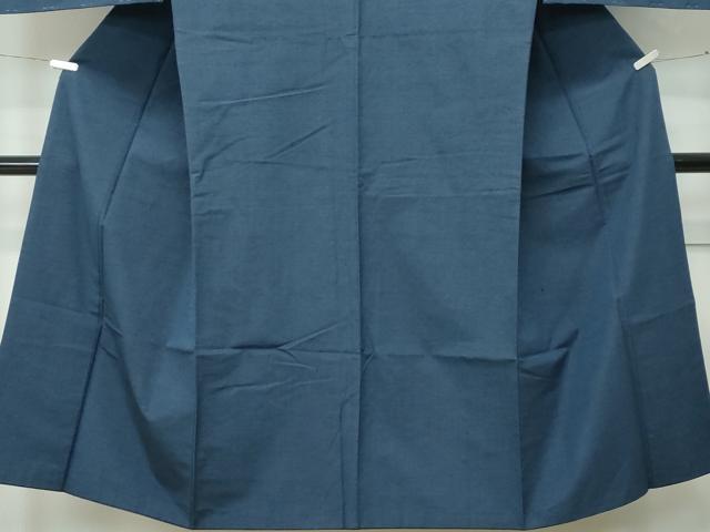 平和屋着物●極上　男性　紬　キングサイズ　色無地　錆鼠色　逸品　未使用　CZAA5261s6