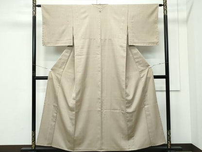 平和屋着物▽極上 洗える最高級着物 ＜英＞はなぶさ謹製 小紋 単衣 ドット 逸品 未使用 CZAA5266s6
