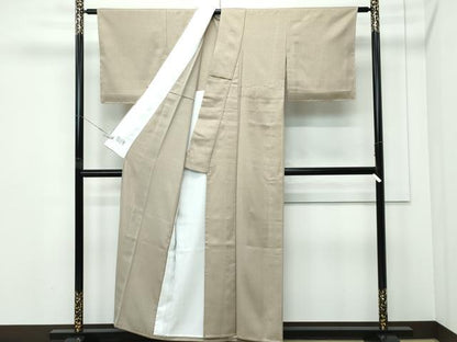 平和屋着物▽極上 洗える最高級着物 ＜英＞はなぶさ謹製 小紋 単衣 ドット 逸品 未使用 CZAA5266s6