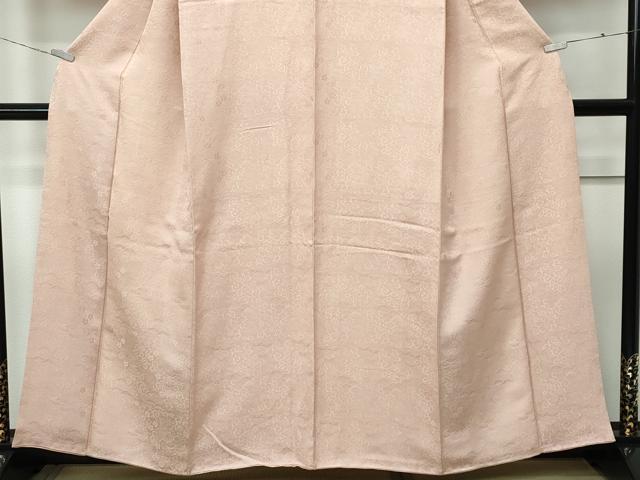 平和屋着物●極上　色無地　肉色　松竹梅花唐草地紋　逸品　CZAA5270s6
