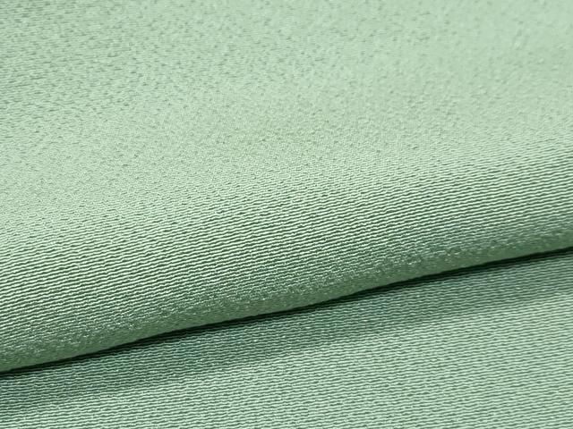平和屋着物●極上　色無地　山葵色　逸品　CZAA5273s6