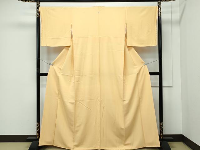 平和屋着物●極上　色無地　飴色　小田急百貨店扱い　逸品　未使用　CZAA5279s6