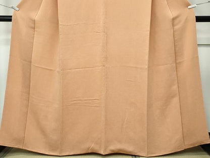 平和屋着物●極上　色無地　伽羅色　鬼しぼ縮緬　逸品　CZAA5280s6