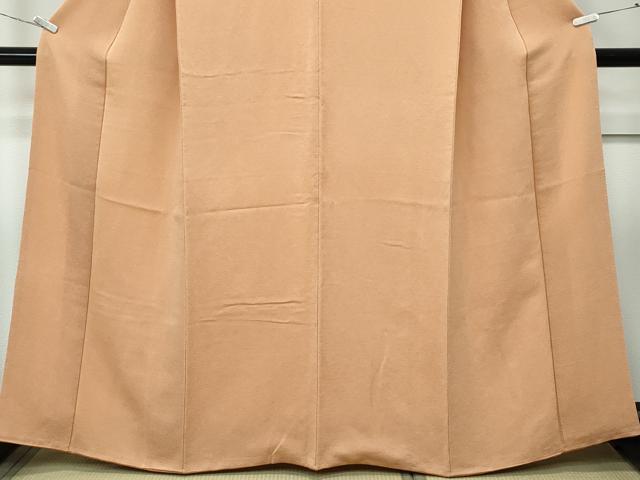 平和屋着物●極上　色無地　伽羅色　鬼しぼ縮緬　逸品　CZAA5280s6