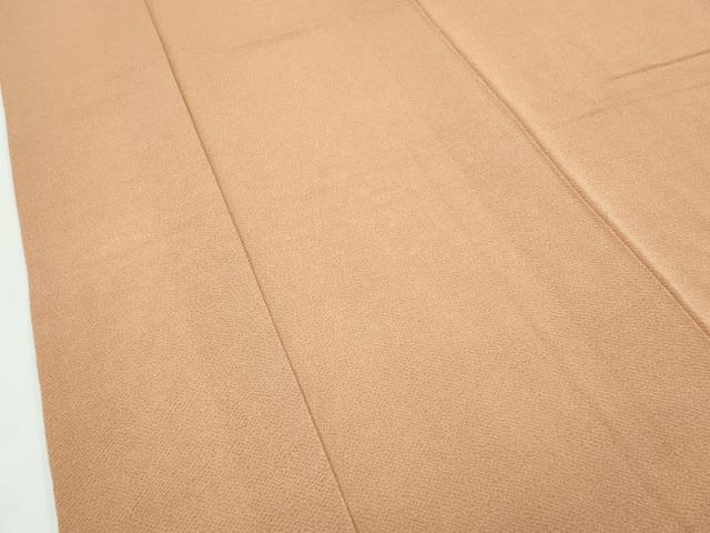 平和屋着物●極上　色無地　伽羅色　鬼しぼ縮緬　逸品　CZAA5280s6