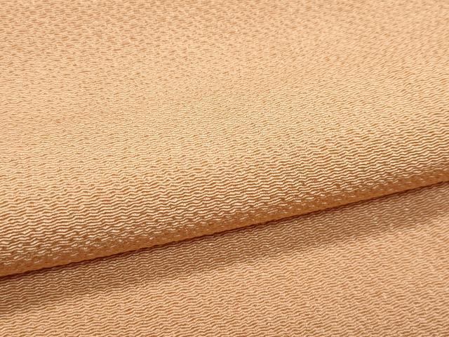 平和屋着物●極上　色無地　伽羅色　鬼しぼ縮緬　逸品　CZAA5280s6