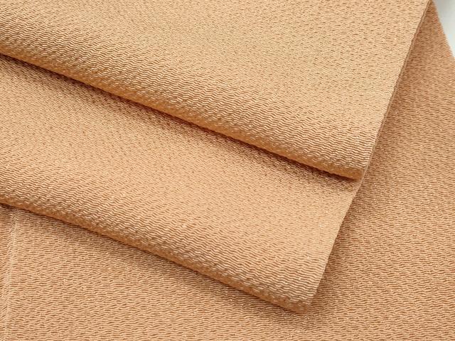 平和屋着物●極上　色無地　伽羅色　鬼しぼ縮緬　逸品　CZAA5280s6