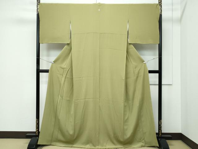 平和屋着物●極上　色無地　根岸色　逸品　CZAA5281s6 平和屋着物○極上 色無地 根岸色 逸品 CZAA5281s6