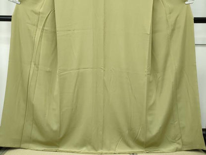 平和屋着物●極上　色無地　根岸色　逸品　CZAA5281s6