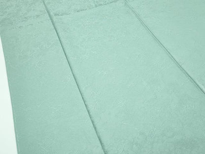 平和屋着物●極上　本草木染作家　瑞寶　色無地　山葵色　氷割地紋　鈴乃屋扱い　逸品　未使用　CZAA5283s6