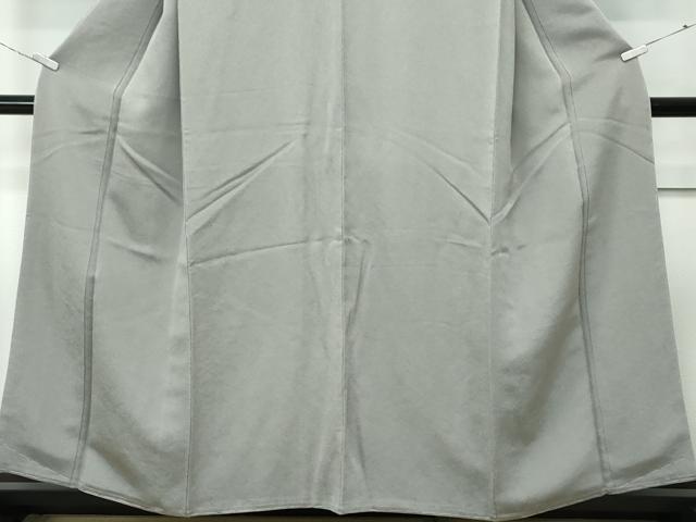 平和屋着物●極上　色無地　利休白茶色　鬼しぼ縮緬　逸品　未使用　CZAA5284s6