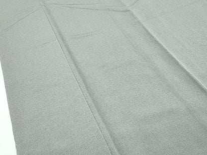 平和屋着物●極上　色無地　利休白茶色　鬼しぼ縮緬　逸品　未使用　CZAA5284s6