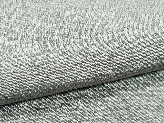 平和屋着物●極上　色無地　利休白茶色　鬼しぼ縮緬　逸品　未使用　CZAA5284s6