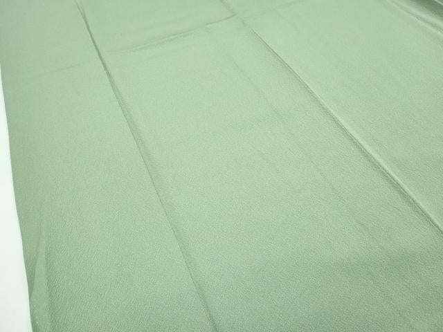 平和屋着物●極上　色無地　柳色　大和　かつら　反端付き　逸品　CZAA5285s6