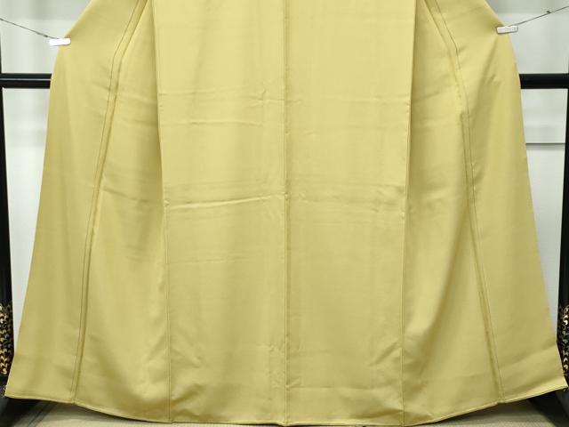 平和屋着物●極上　色無地　青朽葉色　逸品　CZAA5286s6