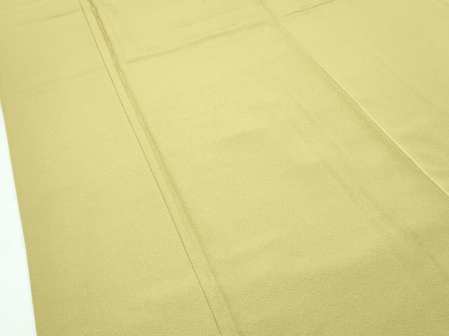 平和屋着物●極上　色無地　青朽葉色　逸品　CZAA5286s6