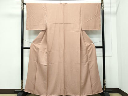 平和屋着物●極上　色無地　柴染色　逸品　未使用　CZAA5291s6
