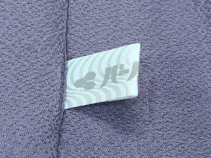 平和屋着物∞極上　世界的友禅作家　千地泰弘　道中着　斜線文　逸品　CZAA5298s6