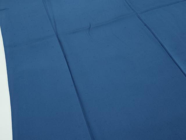 平和屋着物●極上　男性　色無地　鉄御納戸色　お召縮緬　アンサンブル　逸品　CZAA5315s6