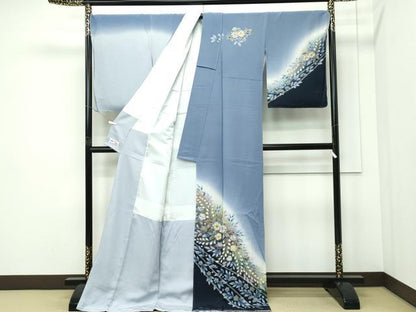 平和屋着物●極上　越後十日町の一流染匠　桐屋・翠山工房　訪問着　辻が花　絞り　暈し染め　金彩　やまと誂製　逸品　未使用　CZAA5319s6