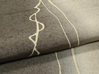 平和屋着物●極上　訪問着　作家物　紬地　蔦　媚茶色地　逸品　未使用　CZAA5327s6