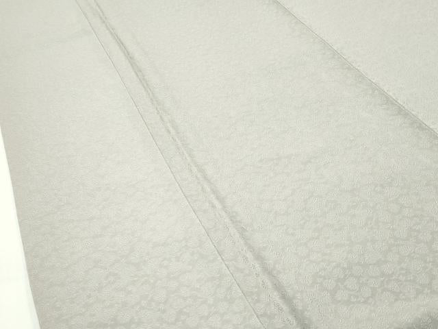 平和屋着物●極上　色無地　サンドベージュ色　唐織　花蔓　反端付き　逸品　未使用　CZAA5328s6