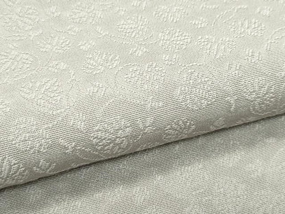平和屋着物●極上　色無地　サンドベージュ色　唐織　花蔓　反端付き　逸品　未使用　CZAA5328s6