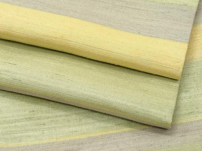 平和屋着物●極上　紅花紬　米沢　横段文　逸品　CZAA5349s6
