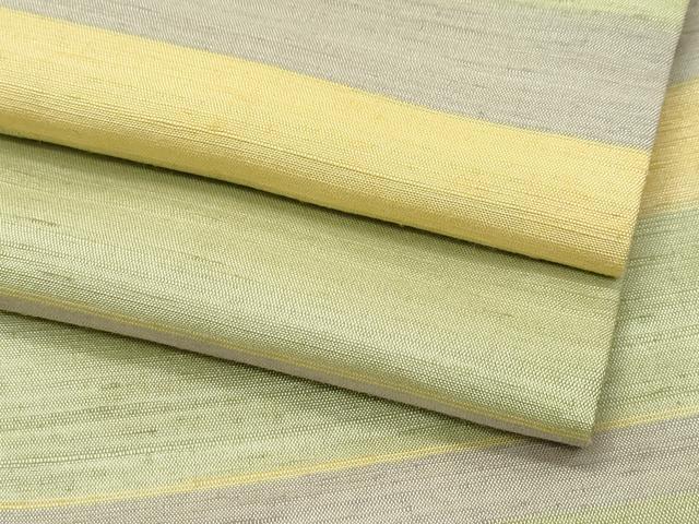 平和屋着物●極上　紅花紬　米沢　横段文　逸品　CZAA5349s6
