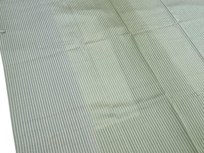 平和屋着物∞極上 スリーシーズン 春夏秋 塵除 道行コート シースルーコート 雨コート ロング丈 すかし織 縞 反端付 逸品 未使用CZAA5354s6
