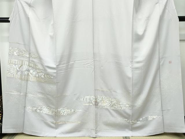 平和屋本店●極上　山口美術織物　皇室　伊勢神宮御用　西陣織　訪問着　総刺繍　寿光織　霞玩具文　金銀糸　枯野色地　逸品　CZAA5358s6