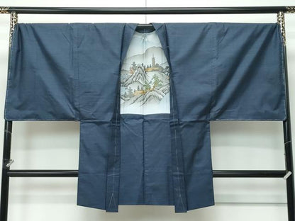 平和屋着物●極上　男性　本場大島紬　アンサンブル　キングサイズ　100亀甲　総詰め　逸品　未使用　CZAA5364s6