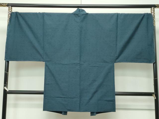平和屋着物●極上　男性　紬・髭紬長羽織セット　霞文　逸品　未使用　CZAA5367s6