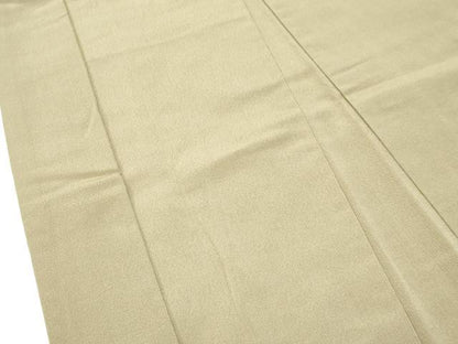 平和屋本店●極上　男性　紬・長羽織セット　色無地　着物：朽葉色　羽織：利休茶色　逸品　CZAA5368s6